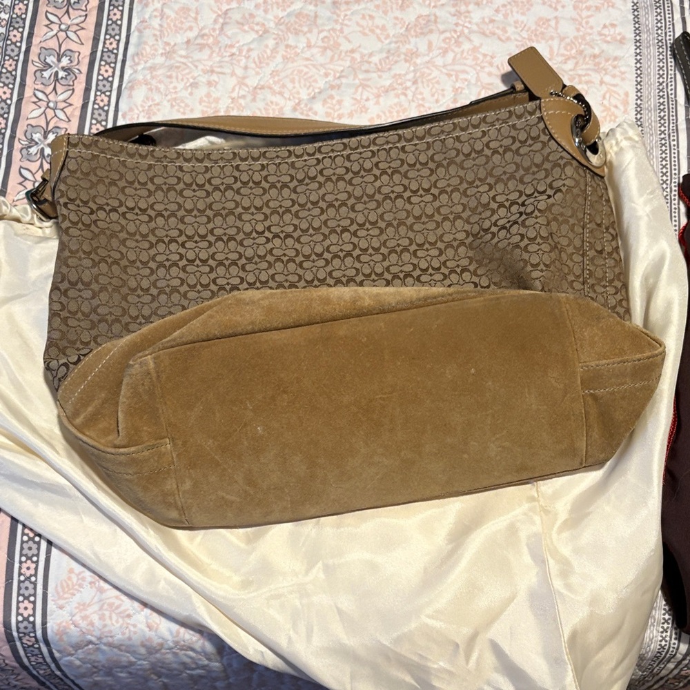 Brown Patterned Shoulder Bag - image 2